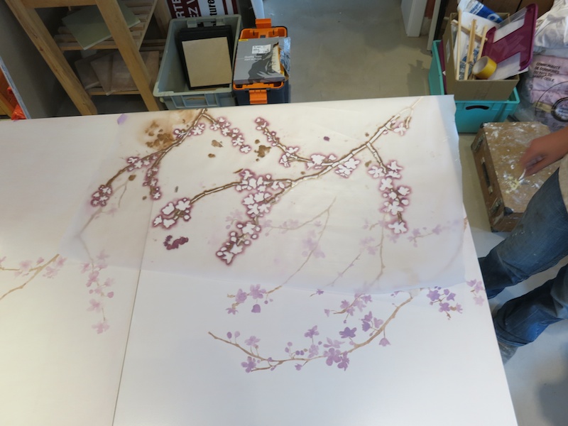 cherry blossom stencil